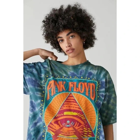 NWT URBAN OUTFITTERS PINK FLOYD PYRAMID DYE TEE SZ S/M L/XL - Picture 4 of 4